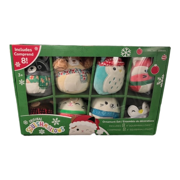 8 SQUISHMALLOWS ORIGINAL 8 ORNAMENTS BOX SET 2023 NEW RELEASE ONLY 1 LEFT - Picture 7 of 10